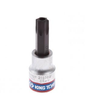 Насадка (бита) торцевая 3/8&quot;, TORX, T50, L = 50 мм, с отверстием KING TONY 302750