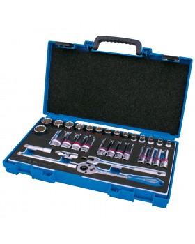 Набор торцевых головок с принадлежностями 3/8&quot;, двенадцатигранные, 1/4&quot;-15/16&quot; мм, 32-foto3