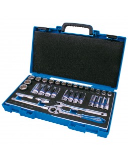 Набор торцевых головок с принадлежностями 3/8&quot;, двенадцатигранные, 7-24 мм, 33 предмета KING TO-foto3
