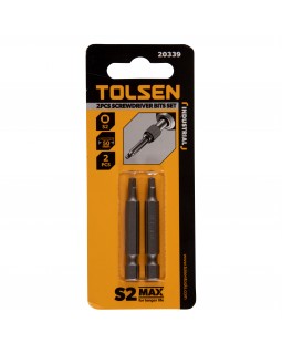 Набор вставок (бит) торцевых 1/4&quot;, Square, S2, 50 мм, 2 предмета TOLSEN TT20339-foto3