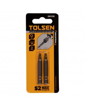 Набор вставок (бит) торцевых 1/4&quot;, Square, S2, 50 мм, 2 предмета TOLSEN TT20339-foto3