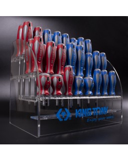 Стенд со стандартными отвертками, серии 1421, 1422, 1423, 1427, 40 предметов KING TONY 31427MR-foto2