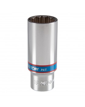 Головка торцевая глубокая двенадцатигранная 3/8&quot;, 19 мм KING TONY 323019M