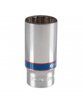 Головка торцевая глубокая двенадцатигранная 3/8&quot;, 22 мм KING TONY 323022M