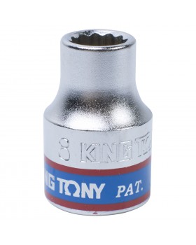 Головка торцевая стандартная двенадцатигранная 3/8", 8 мм KING TONY 333008M Головка торцевая стандартная двенадцатигранная 3/8", 8 мм KING TONY 333008M