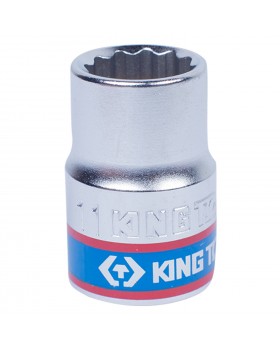 Головка торцевая стандартная двенадцатигранная 3/8&quot;, 11 мм KING TONY 333011M
