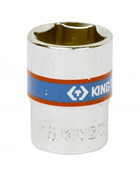 Головка торцевая стандартная шестигранная 3/8&quot;, 16 мм KING TONY 333516M