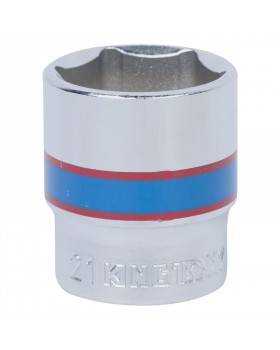 Головка торцевая стандартная шестигранная 3/8&quot;, 21 мм KING TONY 333521M