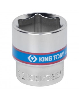 Головка торцевая стандартная шестигранная 3/8&quot;, 22 мм KING TONY 333522M