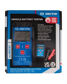 Тестер аккумулятора автомобиля KING TONY 9DC51-foto2