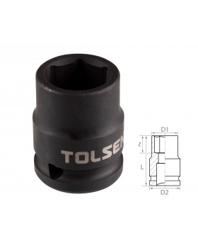Головка торцевая ударная шестигранная 1/2&quot;, 17 мм TOLSEN TT18217