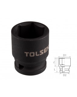 Головка торцевая ударная шестигранная 1/2&quot;, 22 мм TOLSEN TT18222