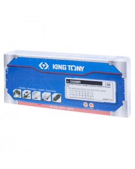 Набор глубоких торцевых головок 3/8", шестигранные, 10-19 мм, 8 предметов KING TONY 3508MR-foto2