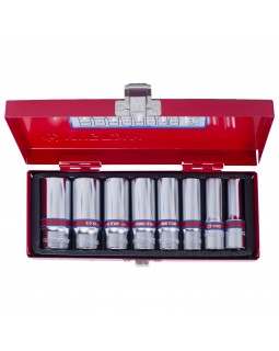 Набор глубоких торцевых головок 3/8&quot;, шестигранные, 3/8&quot;-13/16&quot;, 8 предметов KING TON-foto3