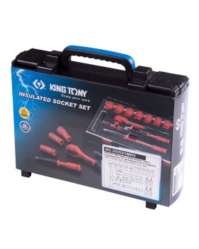 Набор торцевых диэлектрических головок с принадлежностями 1/4", шестигранные, 5-14 мм, 18 предм-foto2