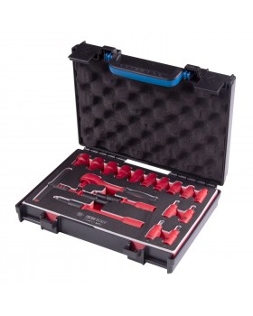 Набор торцевых диэлектрических головок с принадлежностями 1/4", шестигранные, 5-14 мм, 18 предм-foto3