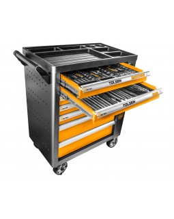 Набор инструментов &quot;ATHLETE&quot; в черной тележке, 189 предметов TOLSEN TT85412-foto7