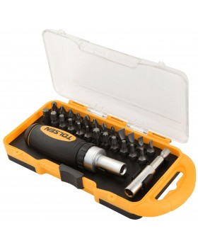 Набор вставок (бит) 1/4", PH, PZ, Hex, Torx, Slotted, 26 предметов TOLSEN TT20034 Набор вставок (бит) 1/4", PH, PZ, Hex, Torx, Slotted, 26 предметов TOLSEN TT20034