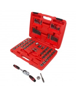 Набор метчиков и плашек SK-5 M3-M12, 1/8"-1/2", кейс, 75 предметов МАСТАК 351-00075C-foto3