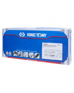 Набор торцевых головок с принадлежностями 3/8&quot;, шестигранные, 6-22 мм, 20 предметов KING TONY 3-foto3