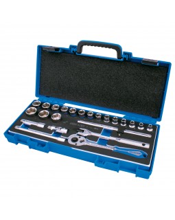 Набор торцевых головок с принадлежностями 3/8&quot;, шестигранные, 6-24 мм, 23 предмета KING TONY 35-foto3