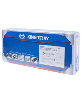 Набор торцевых головок с принадлежностями 3/8&quot;, шестигранные, 7-19 мм, 26 предметов KING TONY 3-foto4