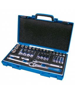 Набор торцевых головок с принадлежностями 3/8&quot;, шестигранные, 7-24 мм, 33 предмета KING TONY 35-foto2