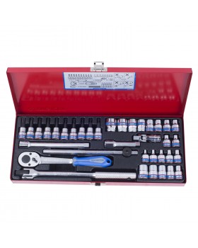 Набор торцевых головок с принадлежностями 3/8&quot;, шестигранные, 6-19 мм 36 предметов KING TONY 35-foto3