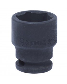 Головка торцевая ударная шестигранная 3/8&quot;, 19 мм KING TONY 353519M