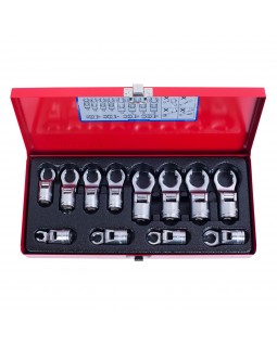 Набор разрезных ключей, 8-19 мм, 12 предметов KING TONY 3612MR-foto3