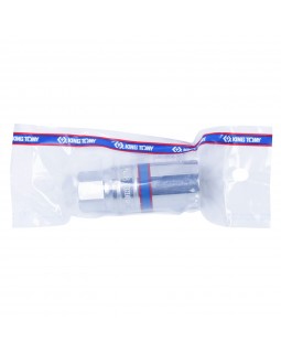 Головка свечная шестигранная 3/8", 21 мм, L = 70 мм, резиновый фиксатор KING TONY 363521-foto2