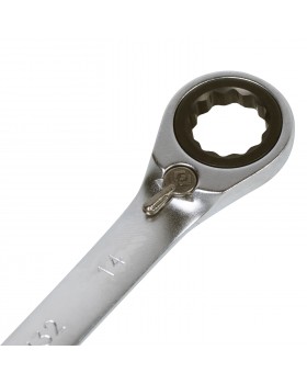 Ключ трещоточный комбинированный с флажковым переключением 14 мм KING TONY 373214M-foto3