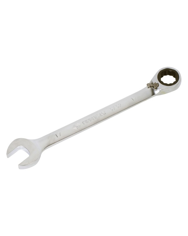Ключ трещоточный комбинированный с флажковым переключением 17 мм KING TONY 373217M