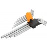 Набор Г-образных Torx, T10H-T50H, длинные, с отверстием, 9 предметов TOLSEN TT20057