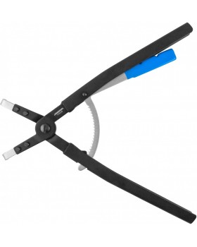 Щипцы для стопорных колец с фиксатором изогнутые 90°, сжим, 165-300 мм, 4.5-5.5 мм, 500 мм-foto3