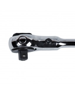 Трещотка 3/8", 230 мм, 72 зубца, дисковый механизм, поворотная голова с кнопкой KING TONY 3752--foto2