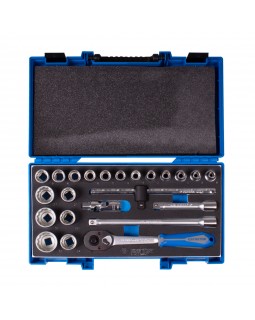 Набор торцевых головок с принадлежностями 1/2&quot;, двенадцатигранные, 8-32 мм, 23 предмета KING TO-foto4
