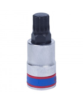 Насадка (бита) торцевая 1/2&quot;, SPLINE, M14, L = 60 мм KING TONY 402614