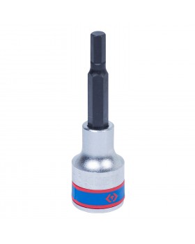 Насадка (бита) торцевая 1/2&quot;, HEX, 6 мм, L = 80 мм KING TONY 403506