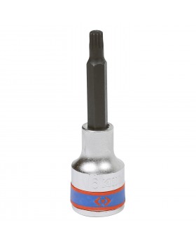 Насадка (бита) торцевая 1/2&quot;, SPLINE, M06, L = 80 мм KING TONY 403606
