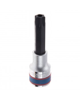 Насадка (бита) торцевая 1/2&quot;, TORX, T55, L = 80 мм, с отверстием KING TONY 403755