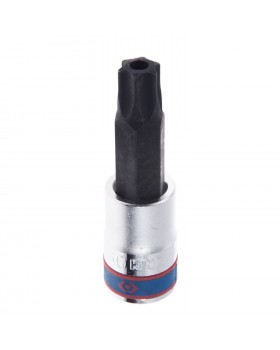 Насадка (бита) торцевая 1/2&quot;, TORX, T60, L = 80 мм, с отверстием KING TONY 403760