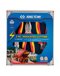 Набор пассатижей и бокорезов, диэлектрических, 3 предмета KING TONY 40603GP -foto2