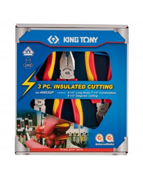 Набор пассатижей и бокорезов, диэлектрических, 3 предмета KING TONY 40603GP -foto2