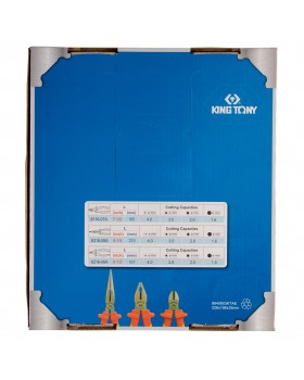 Набор пассатижей и бокорезов, диэлектрических, 3 предмета KING TONY 40603GP -foto5