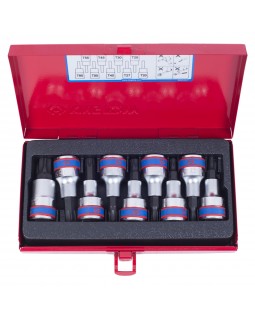 Набор торцевых насадок 1/2&quot;, TORX, Т20-Т60 мм, L = 60 мм, 9 предметов KING TONY 4109PR-foto4