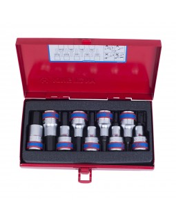 Набор торцевых насадок 1/2&quot;, HEX, 3-14 мм, L = 60 мм, 9 предметов KING TONY 4110PR-foto5