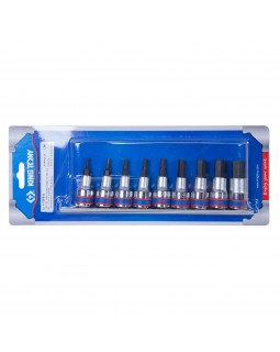 Набор торцевых насадок 1/2&quot;, HEX, 3-14 мм, L = 60 мм, 9 предметов  KING TONY 4110PR10-foto2