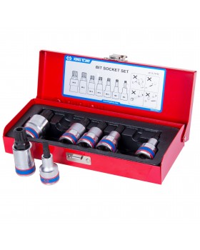 Набор торцевых насадок 1/2", SPLINE, M6-M18, L = 60 мм, 7 предметов KING TONY 4117PR-foto2