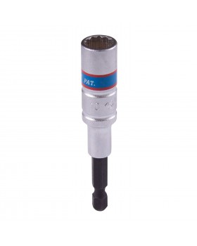 Головка для шуруповерта двенадцатигранная 1/4&quot;, 10 мм, L = 80 мм KING TONY 76B810M